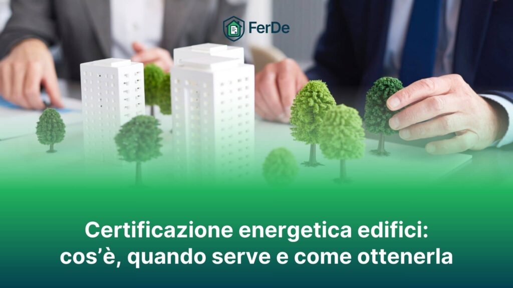 Certificazione energetica edifici
